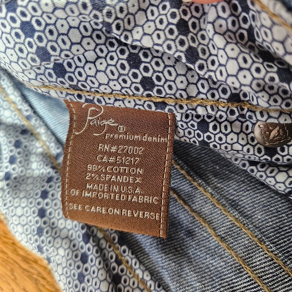 Paige Premium Denim Women's Jeans Size 29 Blue Wash Skinny Leg Pants - Picture 9 of 14
